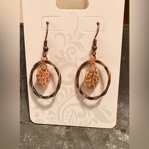 Rosegold and Brass Hoops (Handmade)